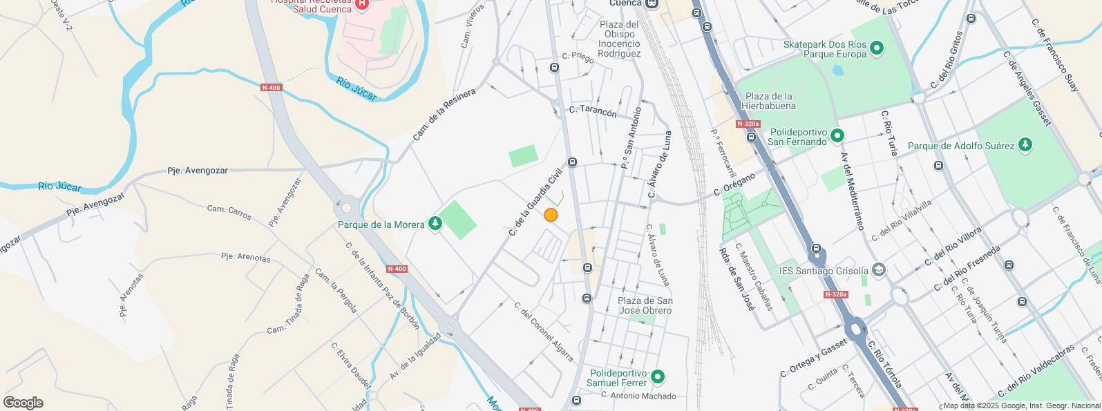 Location Map for Zona Reyes Católicos, Cuenca, 16003