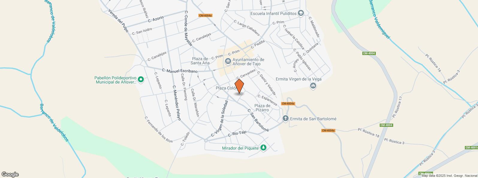 Location Map for Avenida de Ramón y Cajal, 8, Añover de Tajo, Toledo, 45250