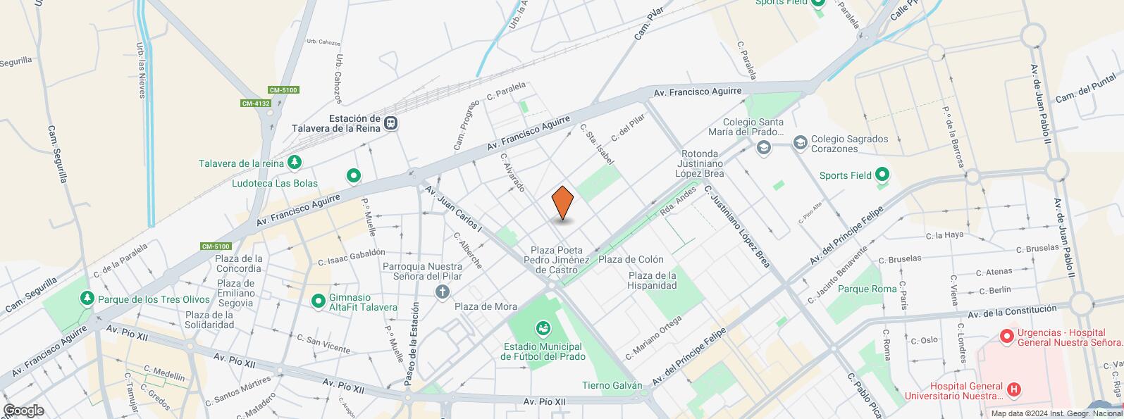 Location Map for Calle Alvarado, 16, Talavera de la Reina, Toledo, 45600