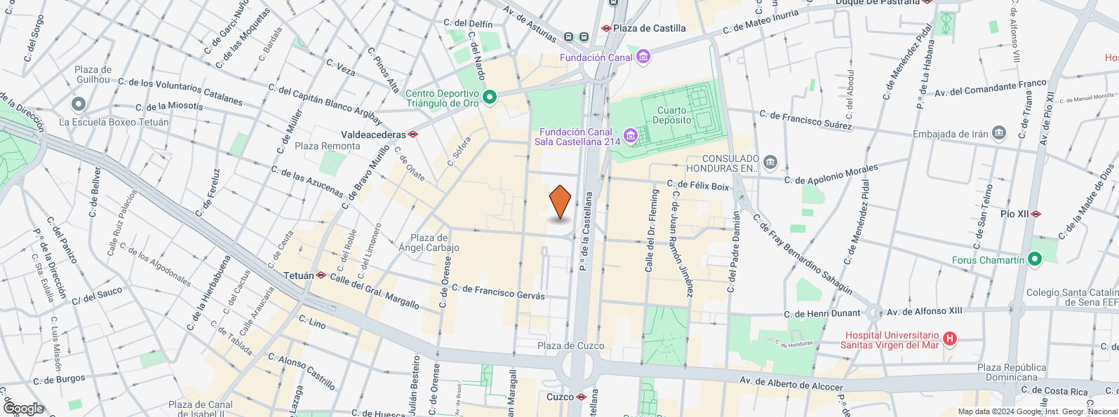 Mapa de Paseo Castellana, 171, Tetuán, Madrid, 28046