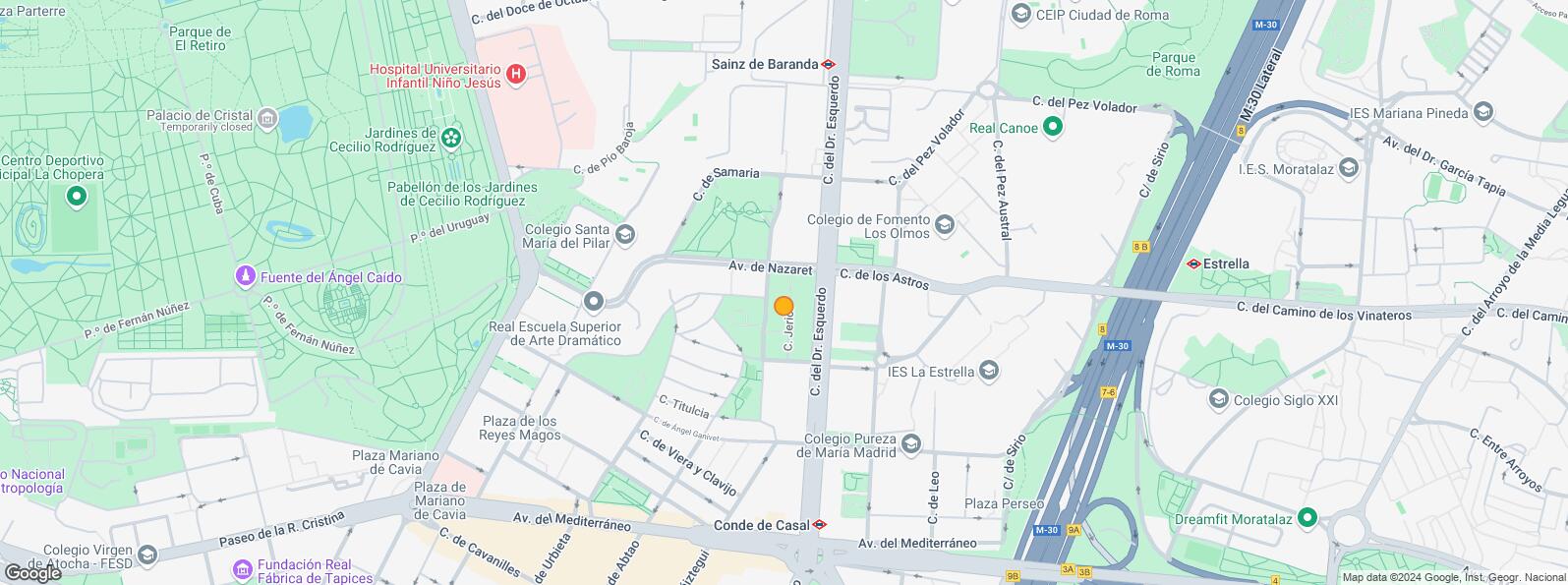 Location Map for Calle Doctor Esquerdo, Retiro, Madrid, 28007