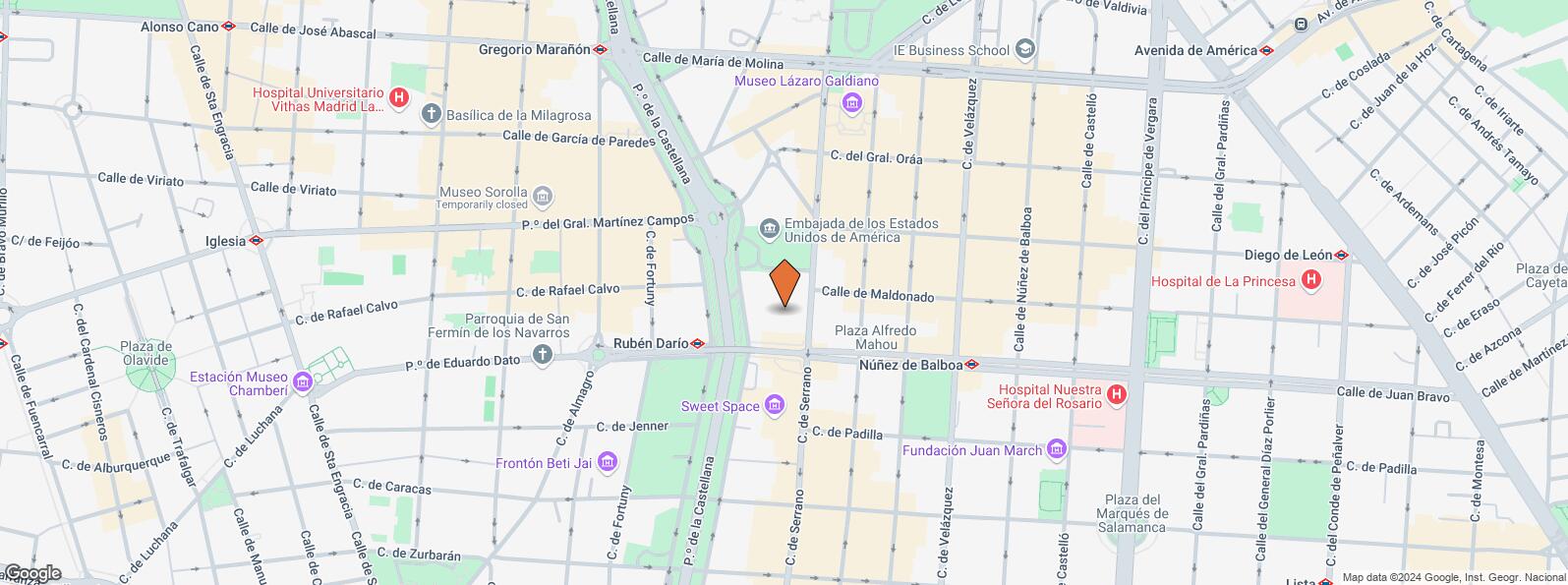 Mapa de Paseo Castellana, 44 Bis, Salamanca, Madrid, 28046