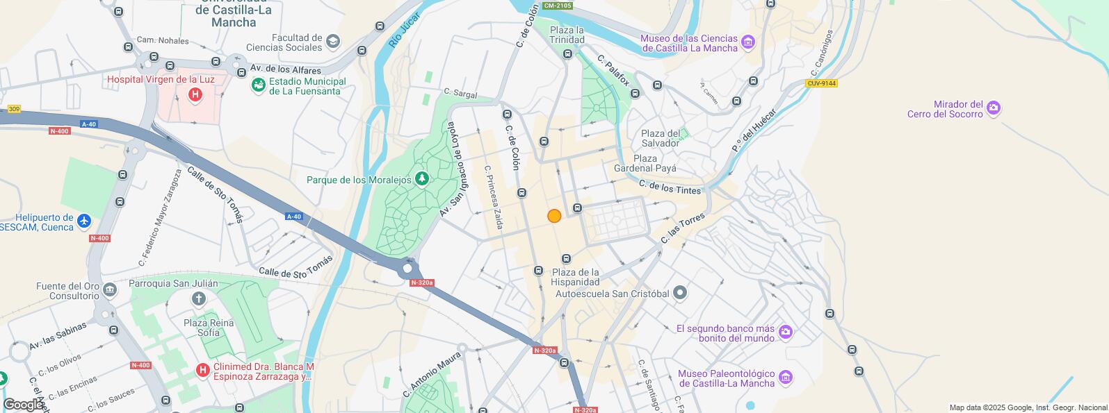 Location Map for Plaza Constitución, Cuenca, 16002