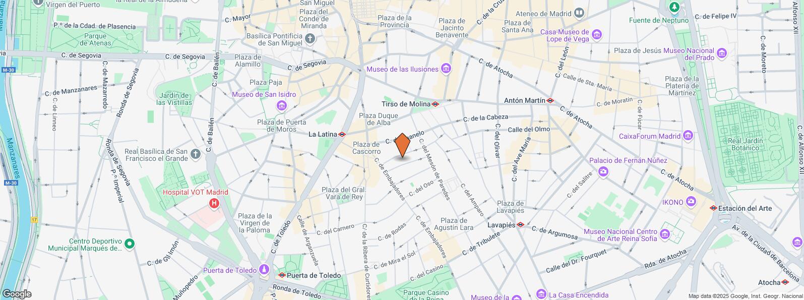 Location Map for Calle Dos Hermanas, 16, Centro, Madrid, 28012