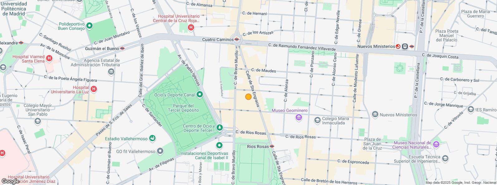 Mapa de Calle de Cristóbal Bordiú, Chamberí, Madrid, 28003