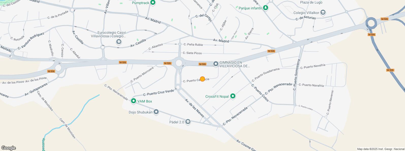 Location Map for Polígono industrial Móstoles, Móstoles, Madrid, 28935