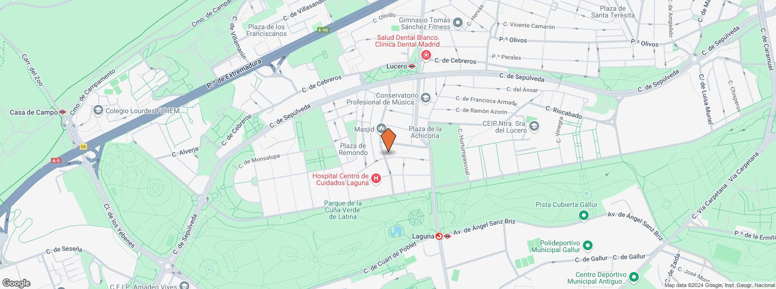 Location Map for Calle Antonia Calvo, 24, La Latina, Madrid, 28047