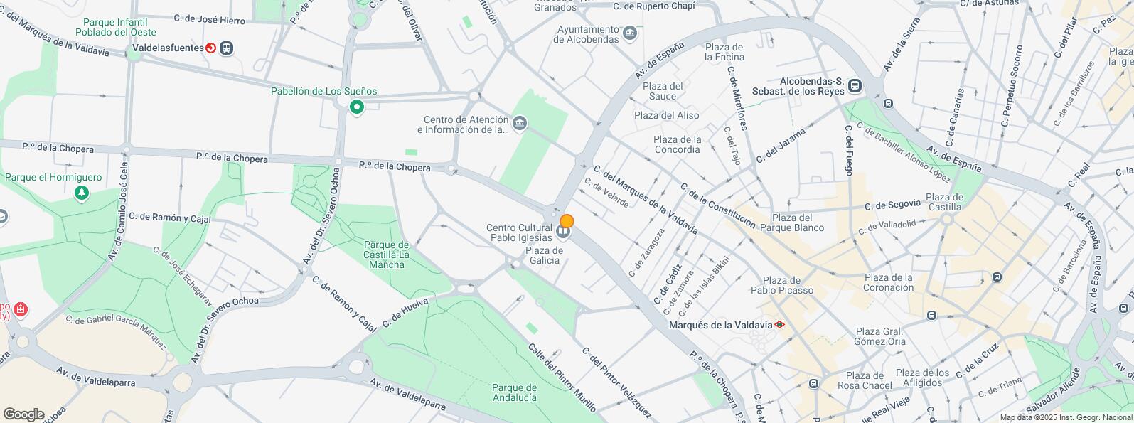 Location Map for Casco urbano, Alcobendas, Madrid, 28100