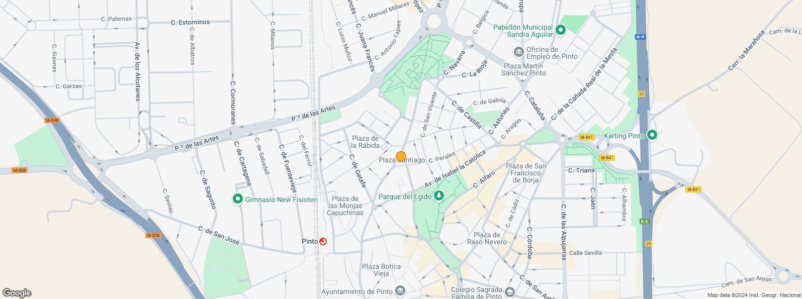 Mapa de Zona Centro, Pinto, Madrid, 28320