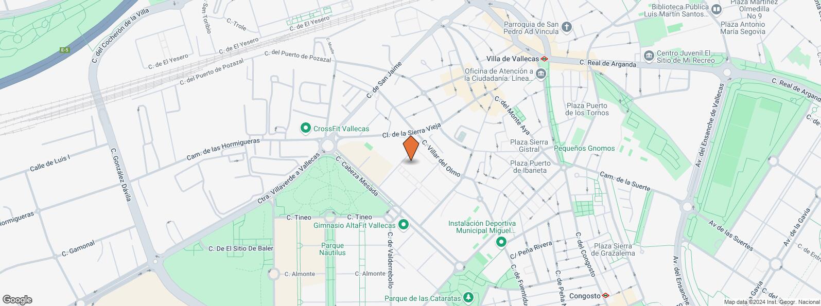 Location Map for Calle Rozas de Puerto Real, 7, Villa de Vallecas, Madrid, 28031