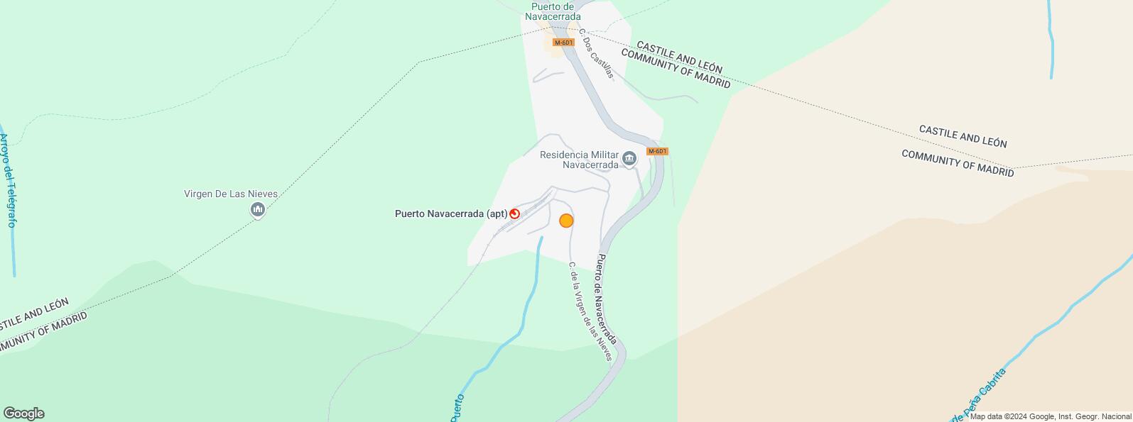 Location Map for Zona Puerto de Navacerrada, Cercedilla, Madrid, 28470