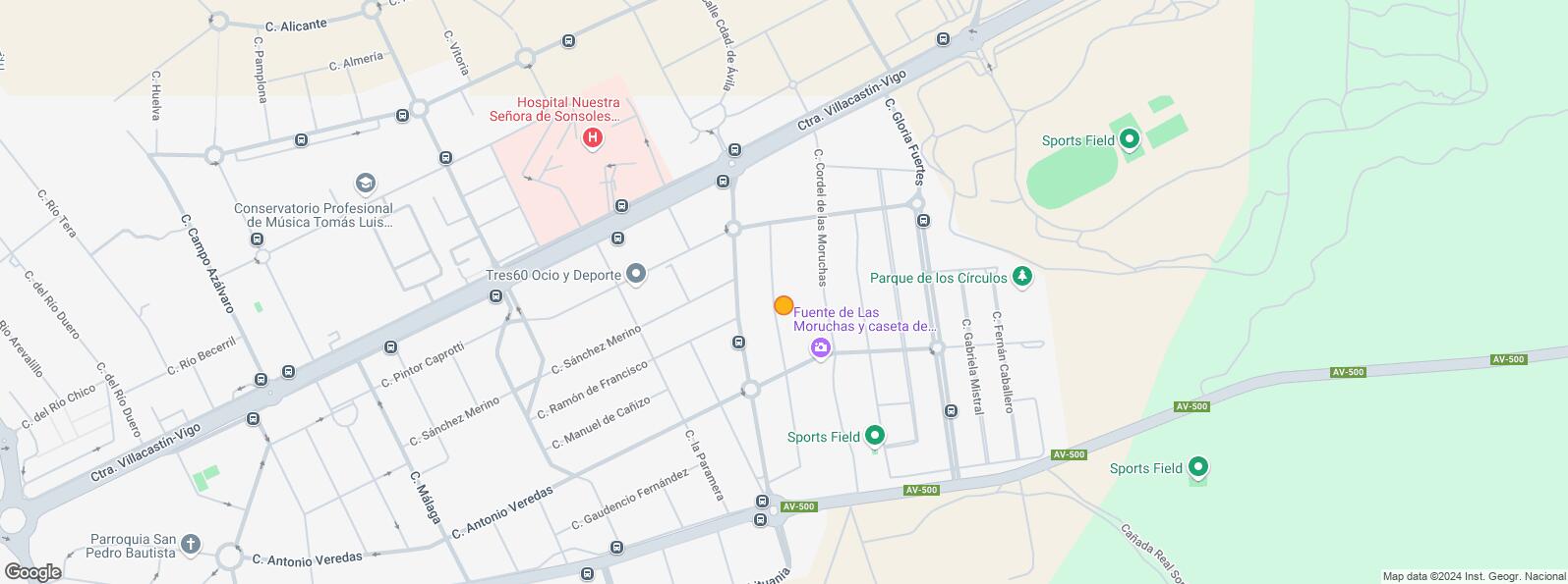 Location Map for Calle Teresa de Calcuta, Ávila, 05004