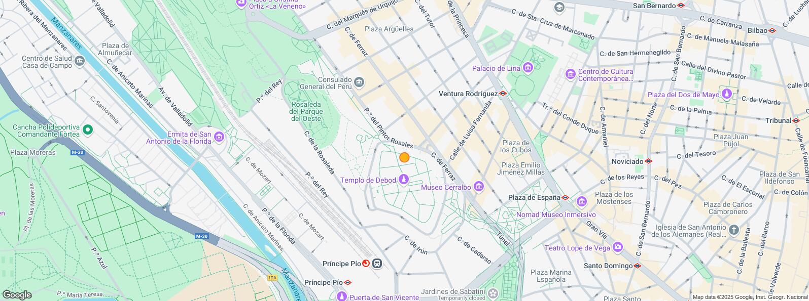 Location Map for Calle Ferraz, Moncloa - Aravaca, Madrid, 28008