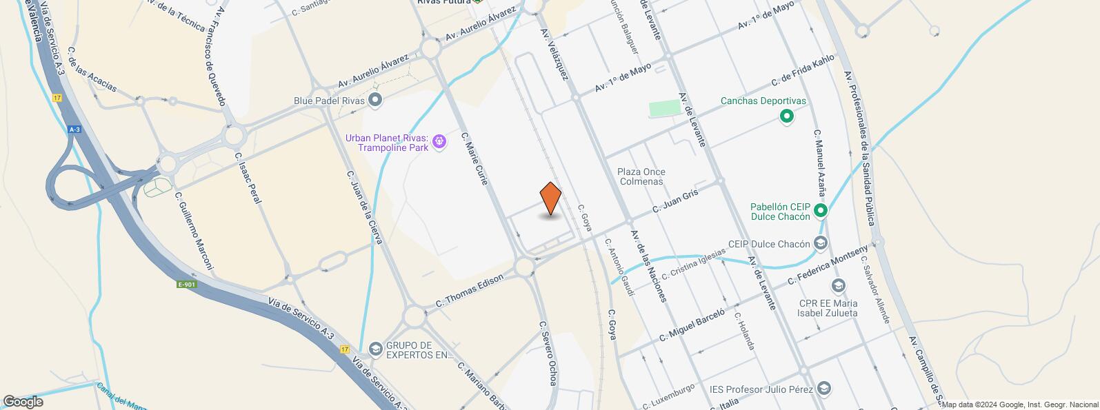 Mapa de 521HUB - Edificio II, Calle Marie Curie, 19, Rivas-Vaciamadrid, Madrid, 28529