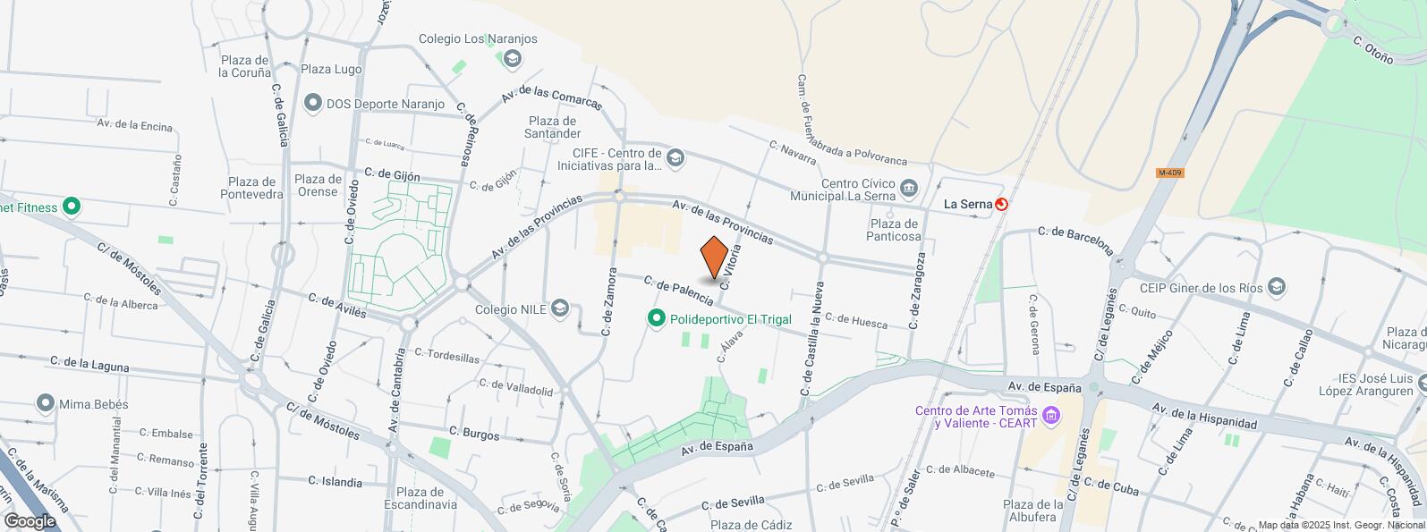 Mapa de Calle Palencia, 13, Fuenlabrada, Madrid, 28941