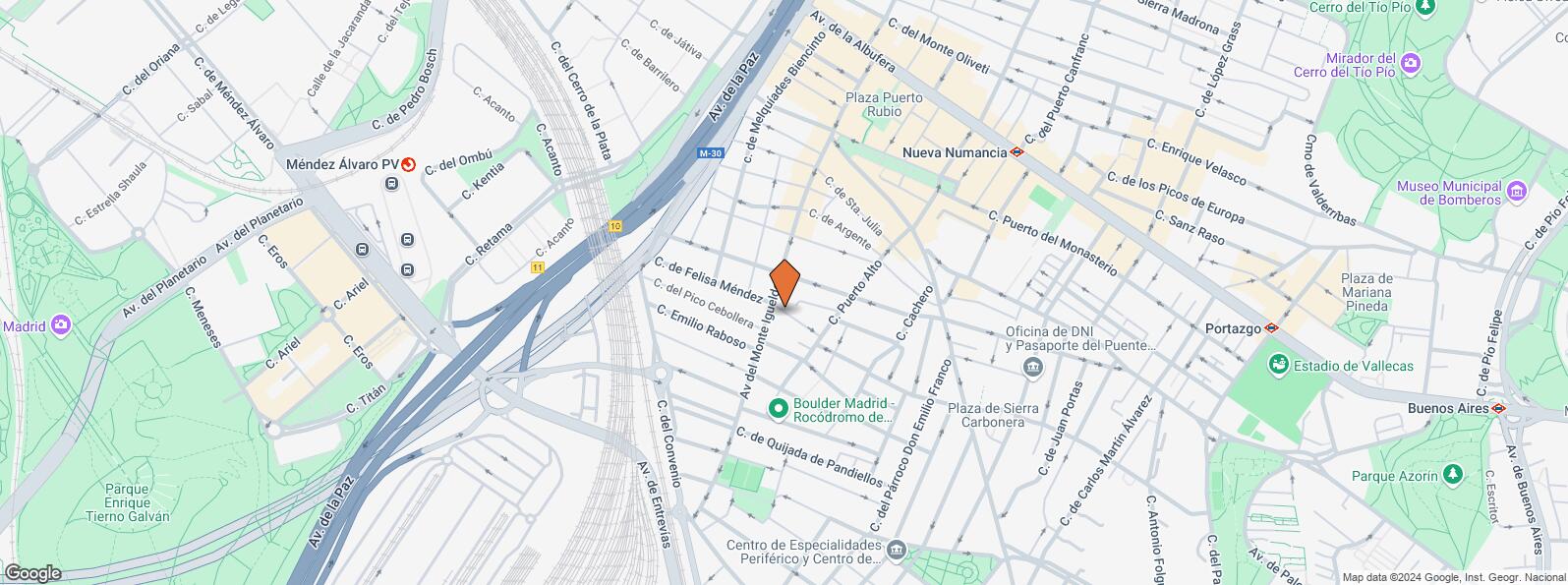 Location Map for Calle Teresa Maroto, 6, Puente de Vallecas, Madrid, 28053