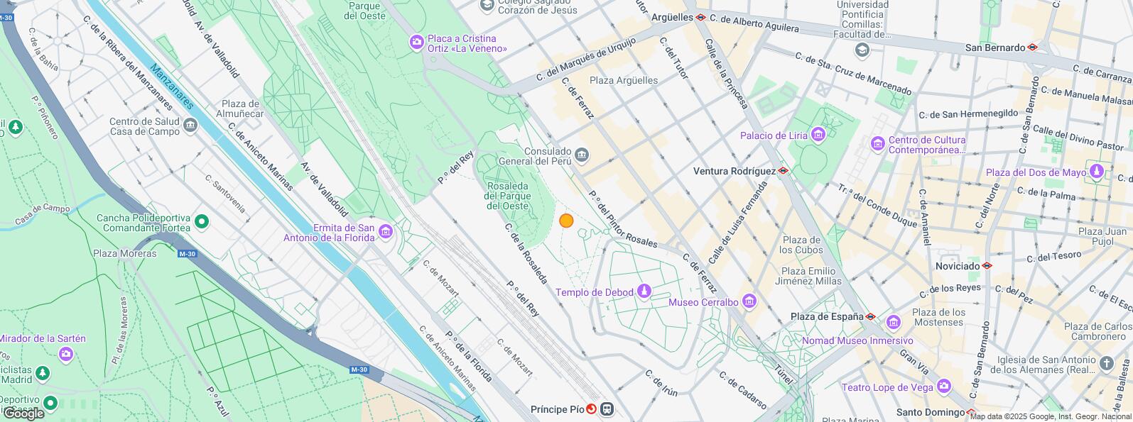 Mapa de Calle Quintana, Moncloa - Aravaca, Madrid, 28008