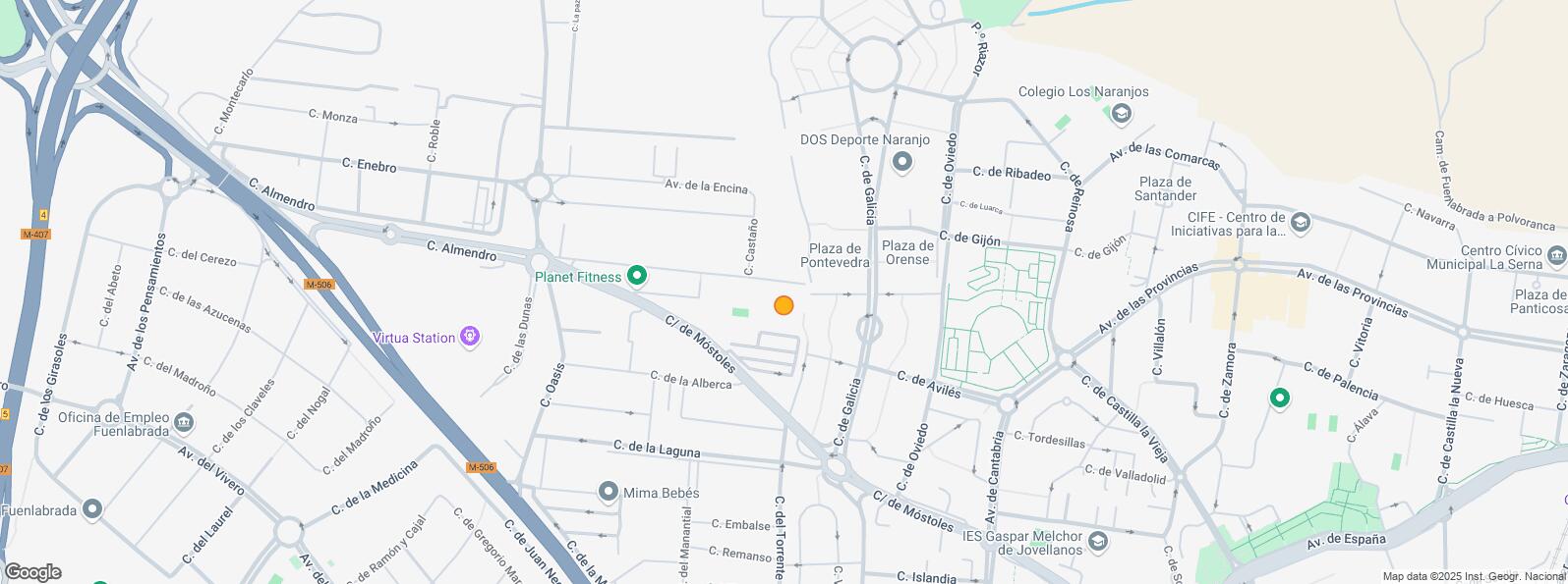 Location Map for Zona empresarial, Fuenlabrada, Madrid, 28942