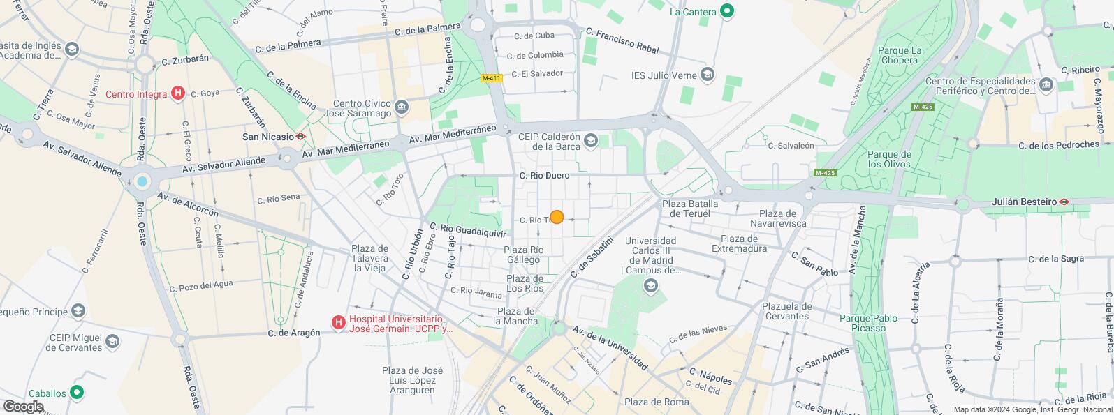 Mapa de Calle Río Duero, Leganés, Madrid, 28913