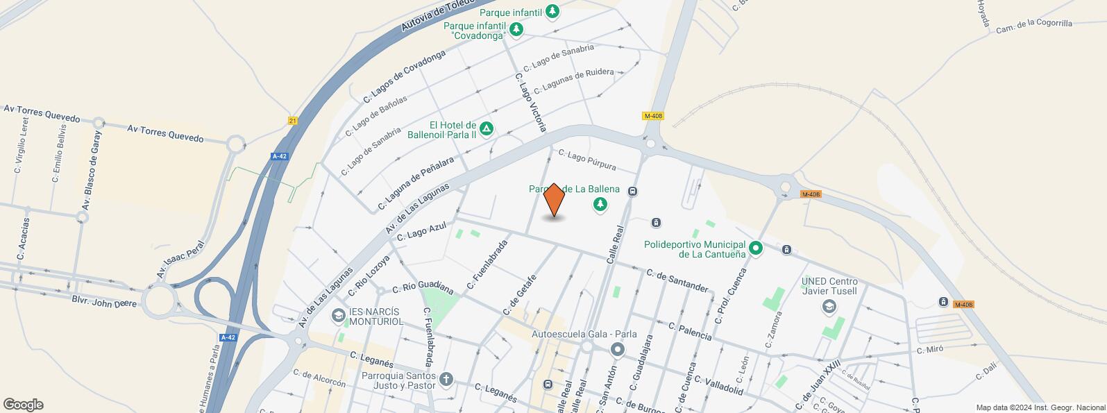 Location Map for Calle Lago Blanco, 2, Parla, Madrid, 28980