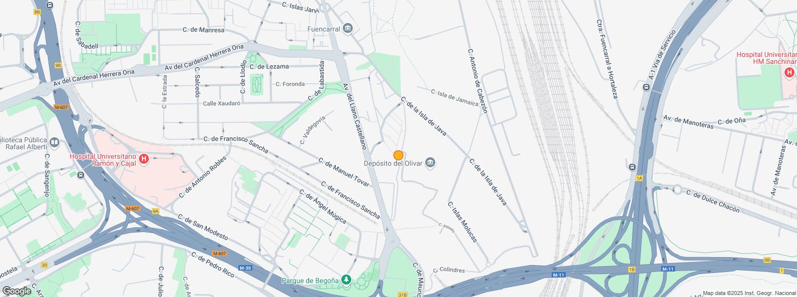 Mapa de Polígono Industrial Herrera Oria, Fuencarral - El Pardo, Madrid, 28034