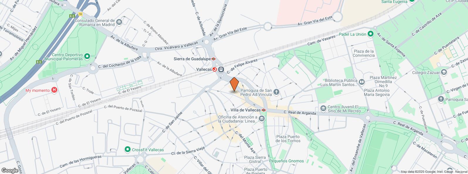 Location Map for Calle Sierra Gador, 21, Villa de Vallecas, Madrid, 28031