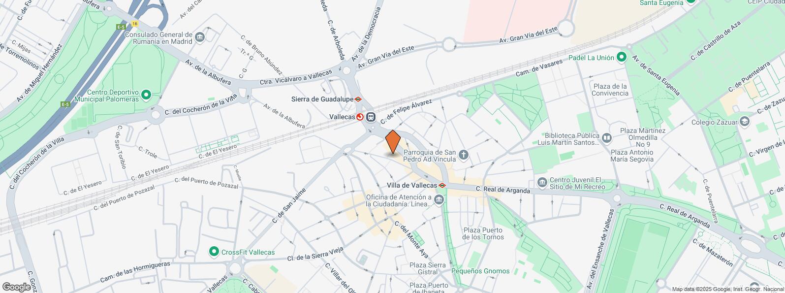 Mapa de Calle Sierra Gador, 23, Villa de Vallecas, Madrid, 28031