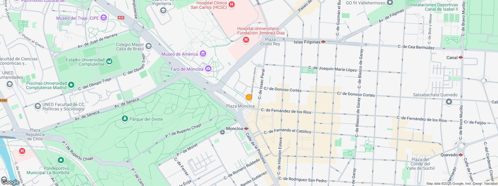 Mapa de Calle Fernández de los Ríos, Chamberí, Madrid, 28015