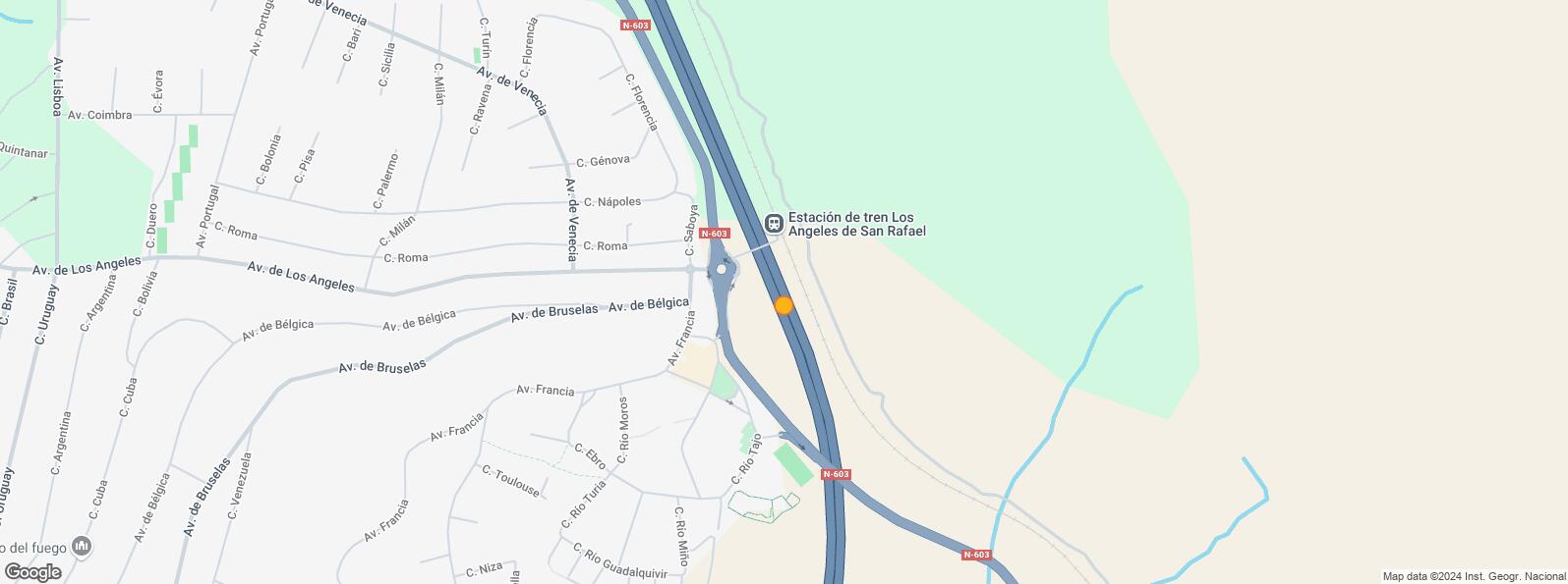 Location Map for Carretera Espinar, El Espinar, Segovia, 40400