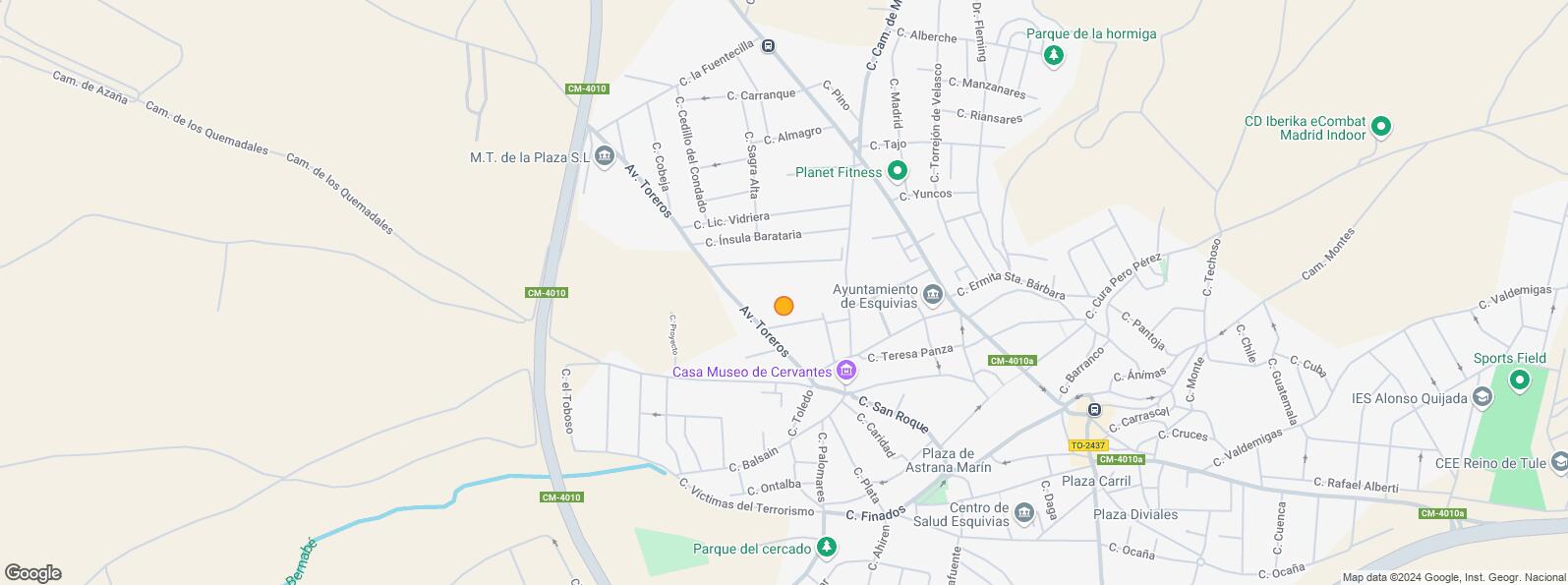 Location Map for Calle San Roque, Esquivias, Toledo, 45221