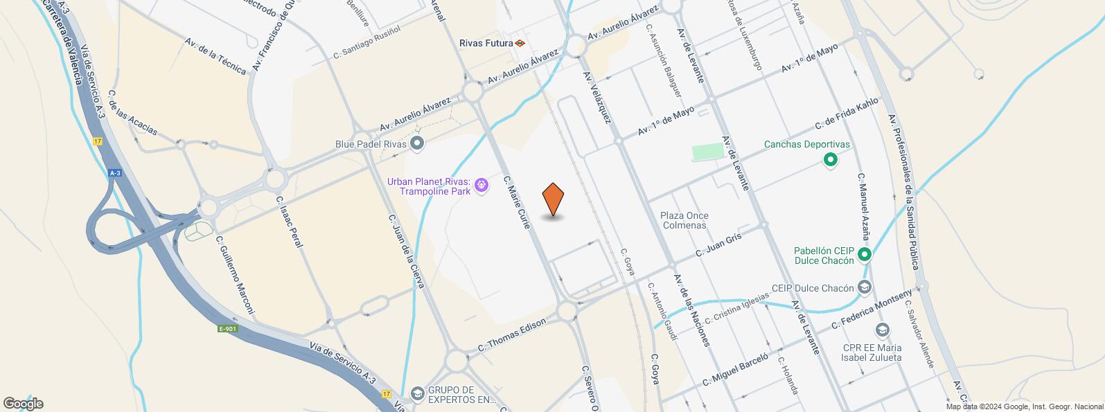 Mapa de Edificio Square Garden, Calle Marie Curie, 9, Rivas-Vaciamadrid, Madrid, 28529