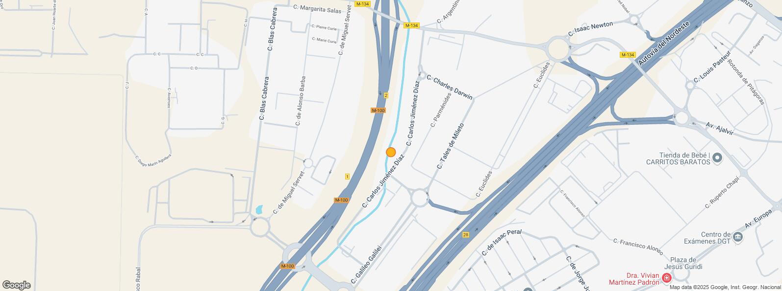 Location Map for Calle Padre Granda, Alcalá de Henares, Madrid, 28806