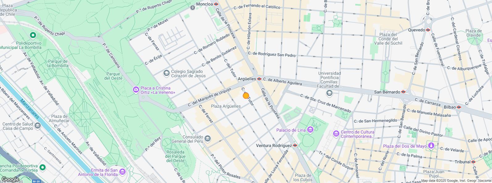 Mapa de Calle Marqués Urquijo, Moncloa - Aravaca, Madrid, 28008