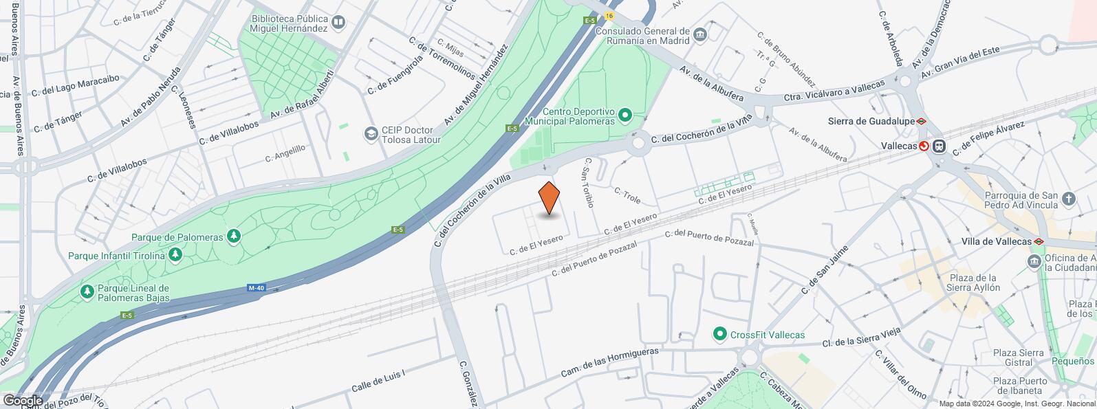 Location Map for Calle Maquinilla, 13, Puente de Vallecas, Madrid, 28031