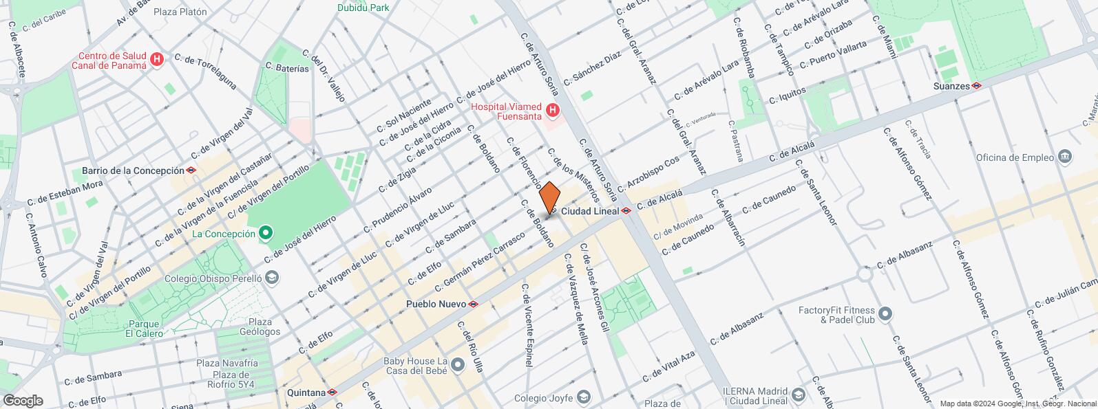 Mapa de Calle Germán Pérez Carrasco, 92, Ciudad Lineal, Madrid, 28027