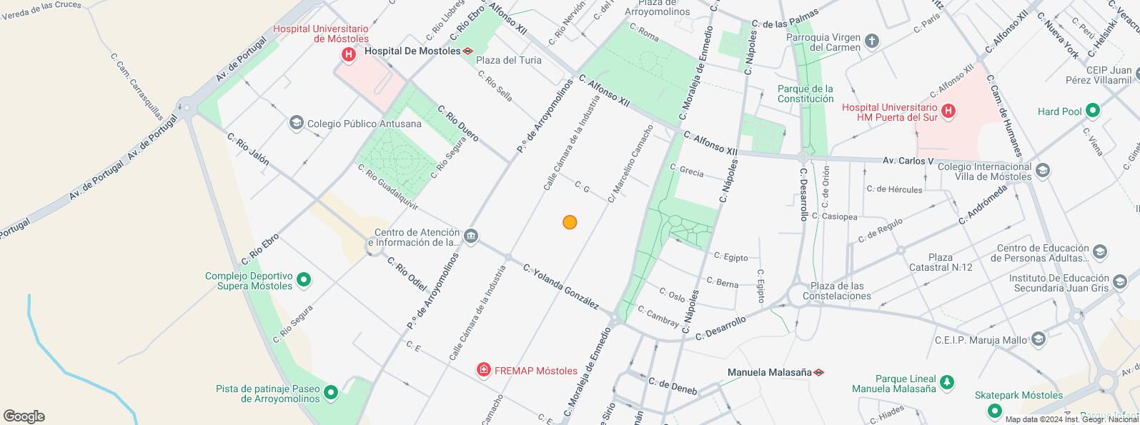 Mapa de Zona industrial, Móstoles, Madrid, 28938