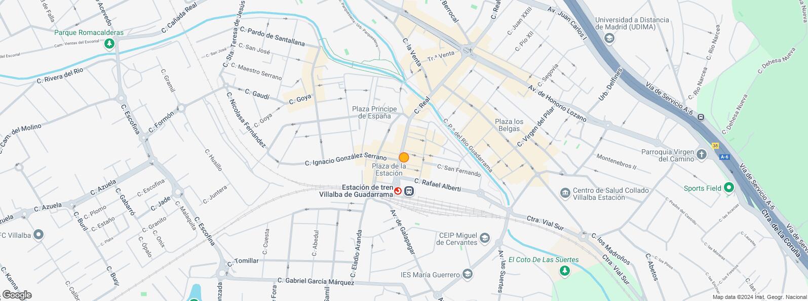 Location Map for Calle Antonio Varela, Collado Villalba, Madrid, 28400