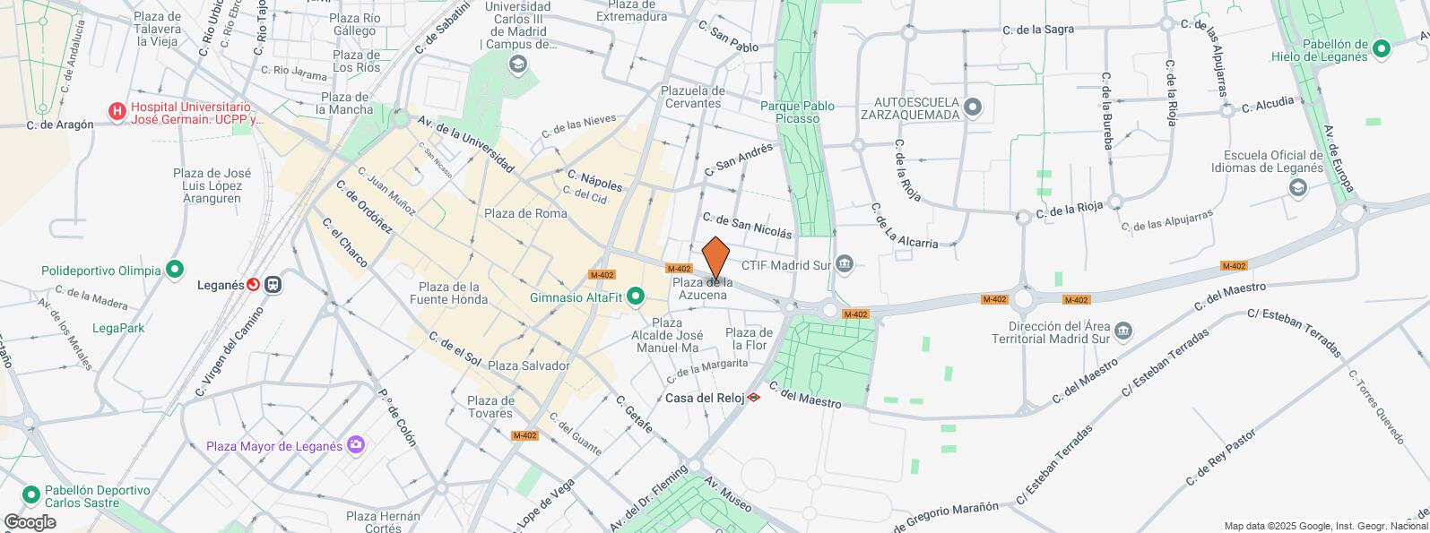 Location Map for Avenida Doctor Martín Vegue Jaude, 16, Leganés, Madrid, 28912