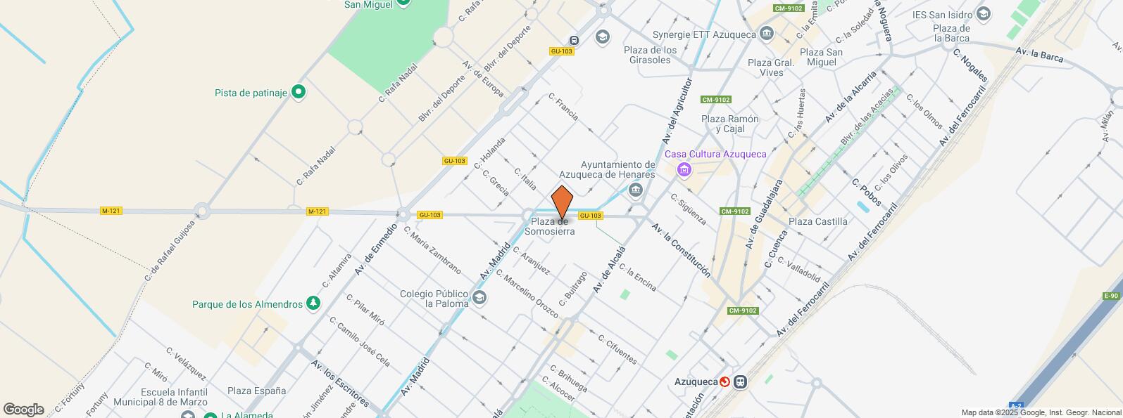 Location Map for Avenida Meco, s/n, Azuqueca de Henares, Guadalajara, 28805