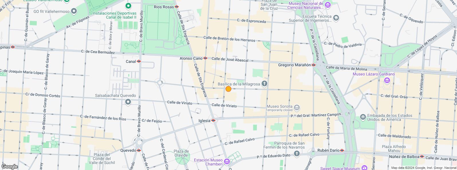 Mapa de Zona Santa Engracia, Chamberí, Madrid, 28010