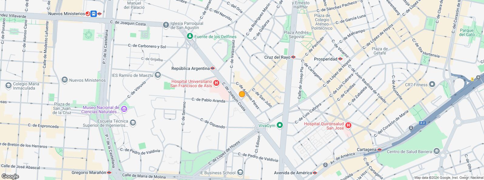 Mapa de Calle Duque de Sevilla, Chamartín, Madrid, 28002