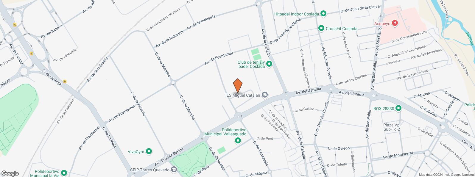 Location Map for Calle Tierra de Barros, 2, Coslada, Madrid, 28820