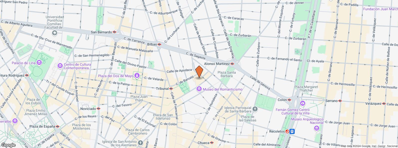 Location Map for Mercado Barceló, Centro, Madrid, 28004