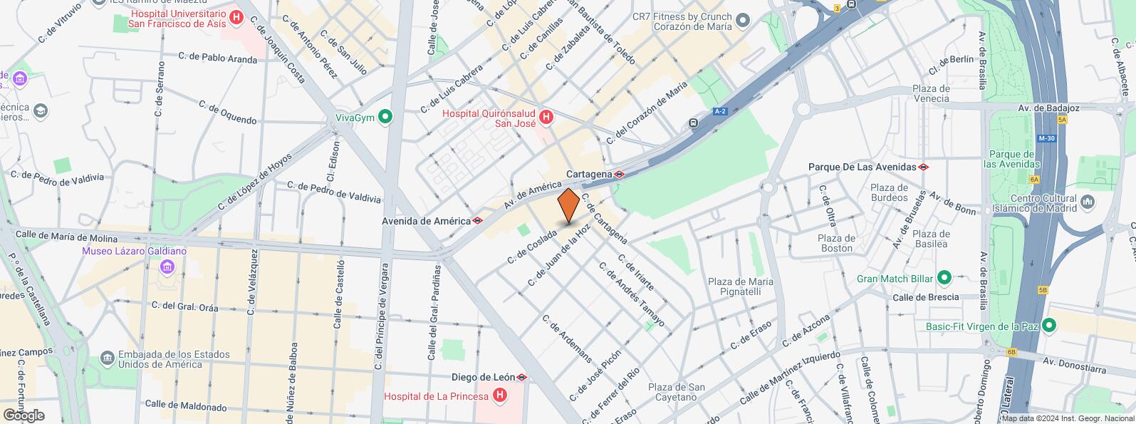 Mapa de Calle Coslada, 28, Salamanca, Madrid, 28028