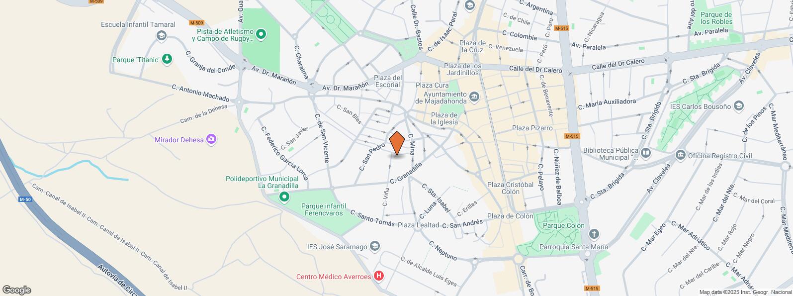 Mapa de Calle Granadilla, 22, Majadahonda, Madrid, 28220