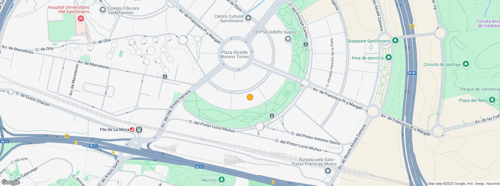 Mapa de Zona de Hortaleza, Hortaleza, Madrid, 28050