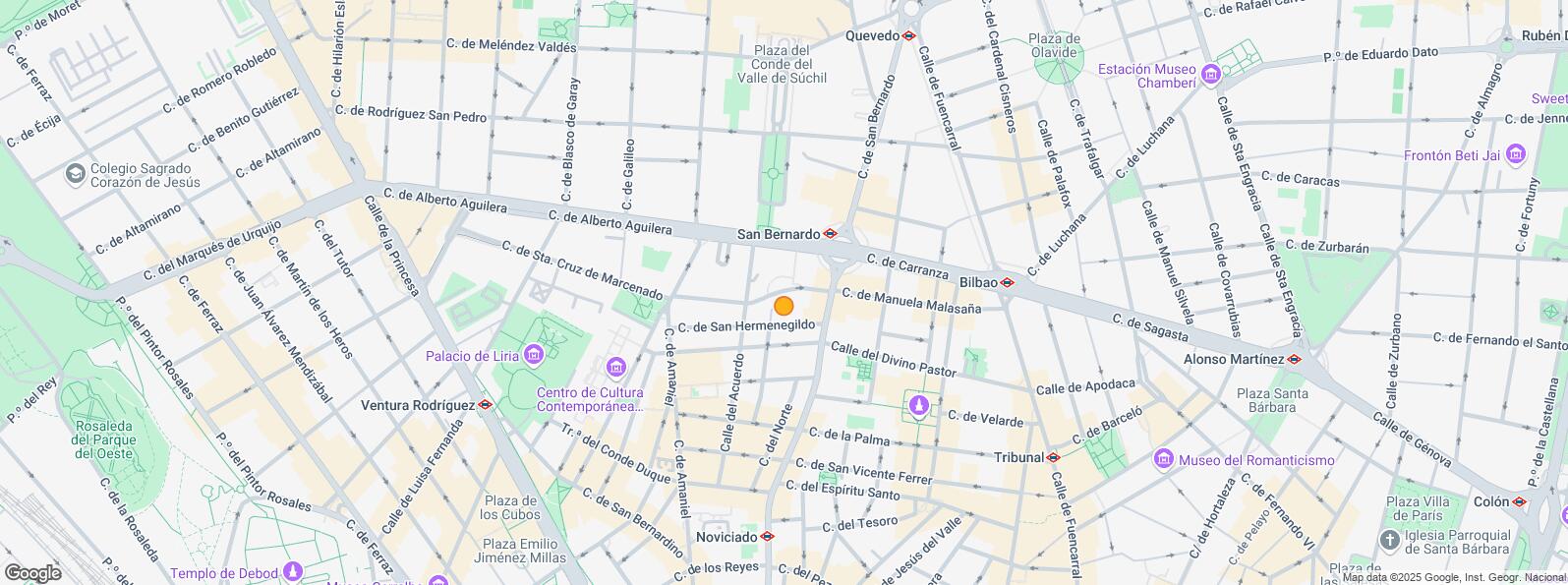 Location Map for Calle San Bernardo, Centro, Madrid, 28015