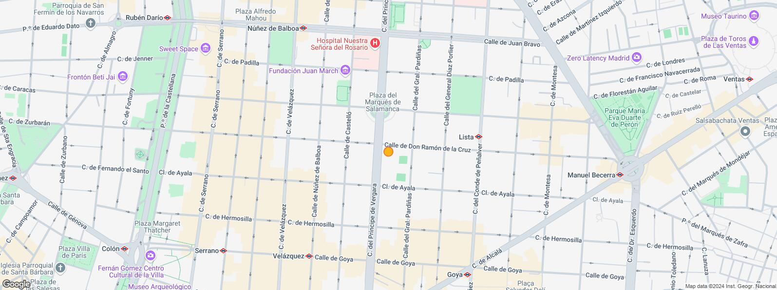 Mapa de Calle José Ortega y Gasset, Salamanca, Madrid, 28006