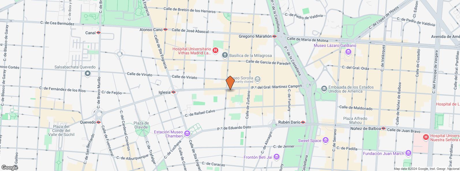 Mapa de Paseo General Martínez Campos, 24, Chamberí, Madrid, 28010