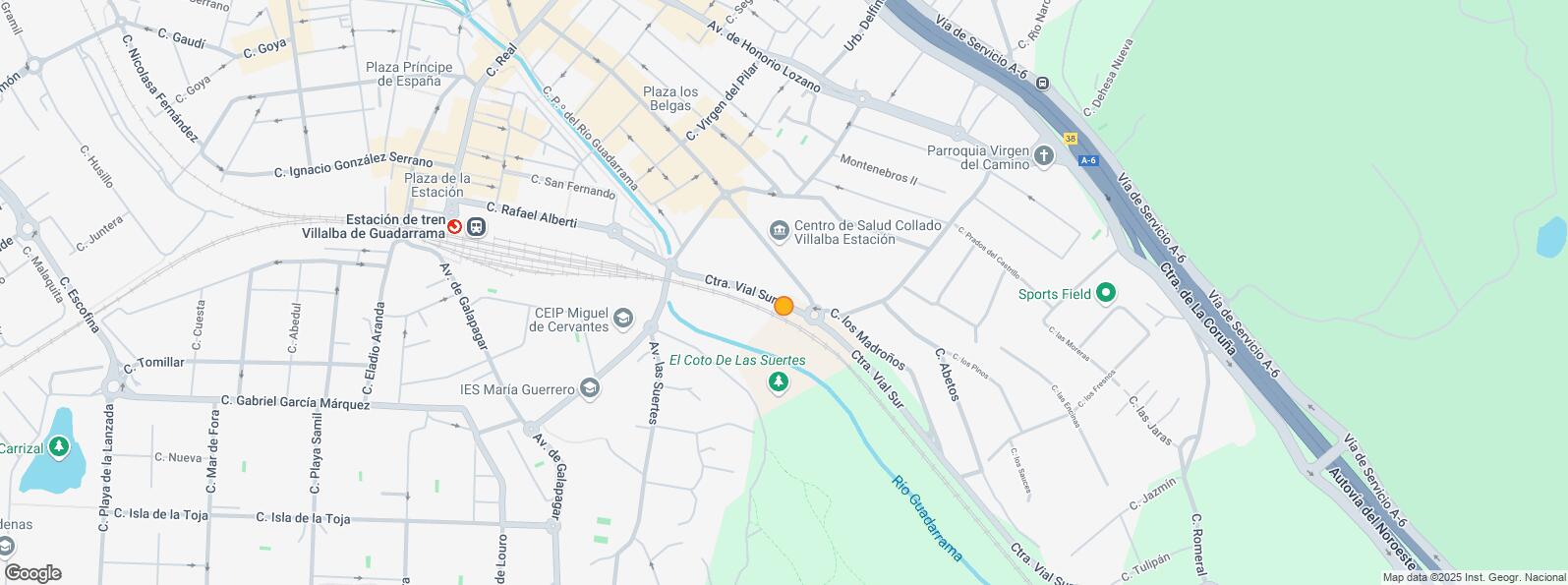 Location Map for Zona Villalba Estación, Collado Villalba, Madrid, 28400